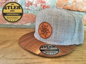 "Edelweiss Cap" Innviertler Cap mit Holzschild