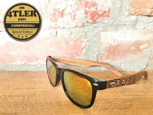 Holz Sonnenbrille im Maori Design